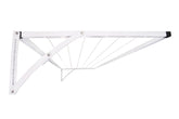 White Foldaway Washline - Aluminium Bracket